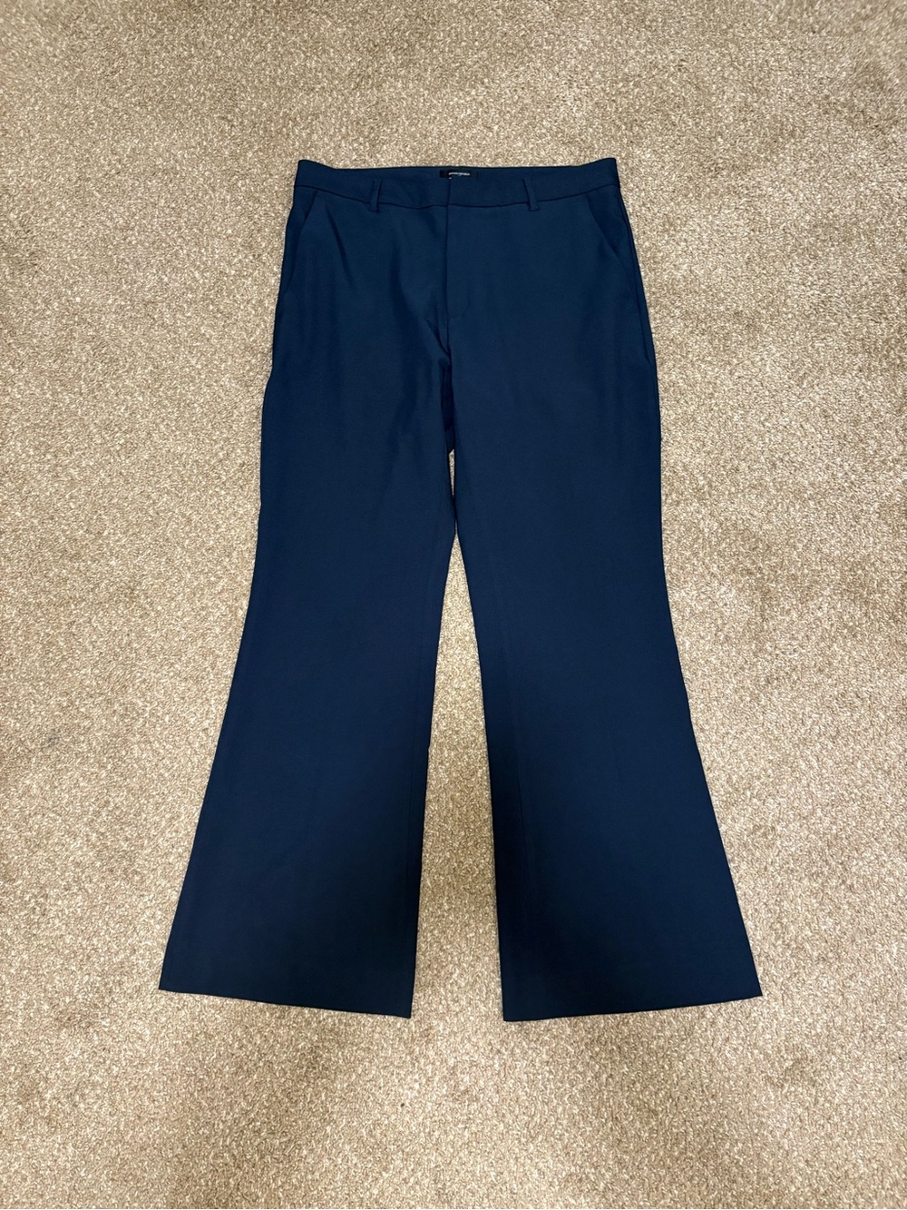 Banana Republic Navy Boot-Cut Dress Pants